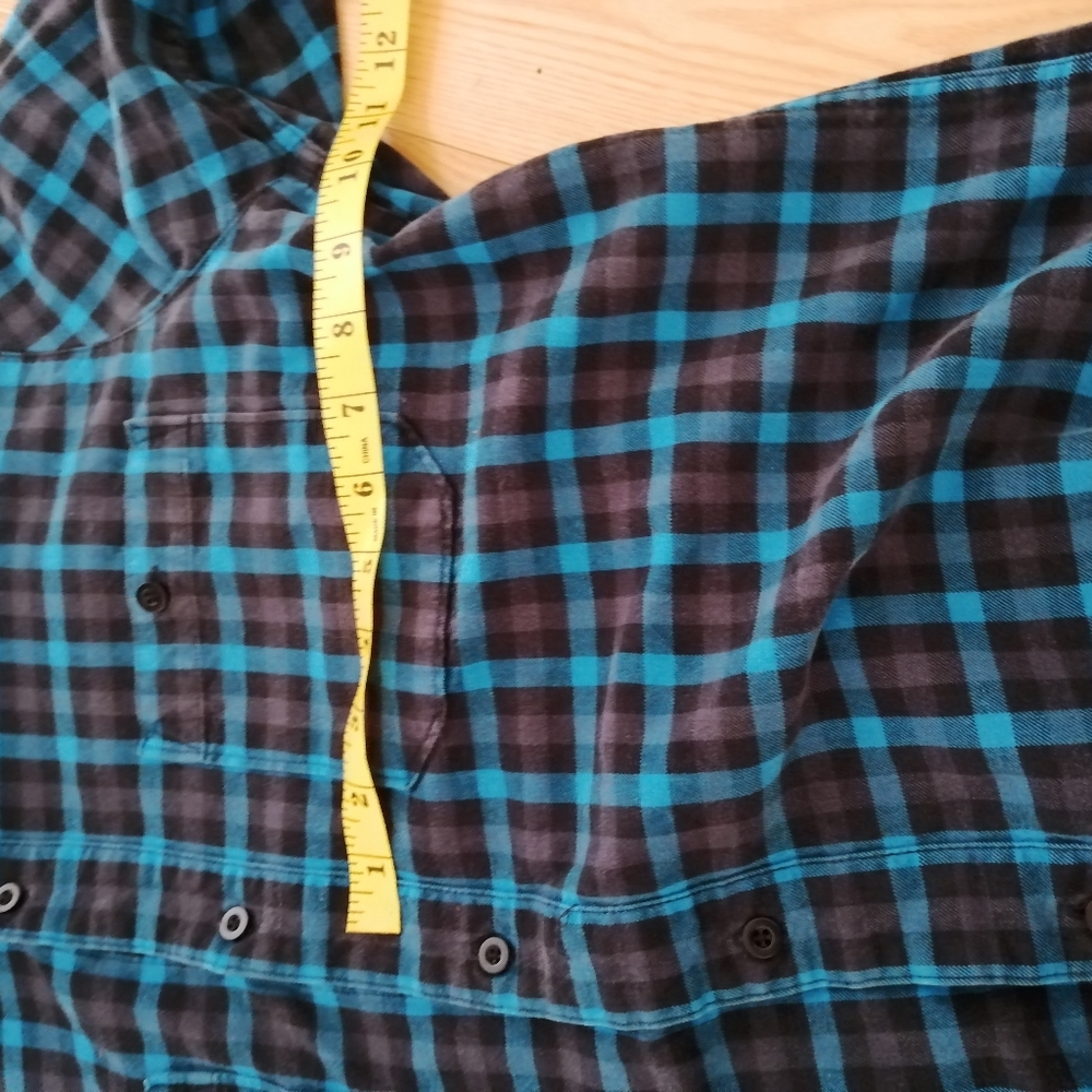 Nomis Flannel Blue Black Grey Large - Picture 9 of 11